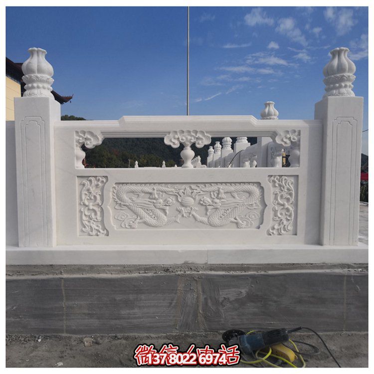 大理石石雕戶(hù)外園林景觀(guān)擺件欄桿欄板雕塑
