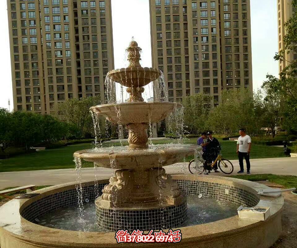 小區(qū)廣場(chǎng)擺放歐式大理石風(fēng)水球噴泉雕塑 小區(qū)廣場(chǎng)擺放歐式大理石風(fēng)水球噴泉雕塑