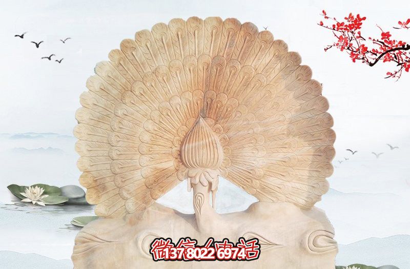 大型室內(nèi)擺放的黃花石石雕創(chuàng)意孔雀雕塑 大型室內(nèi)擺放的黃花石石雕創(chuàng)意孔雀雕塑