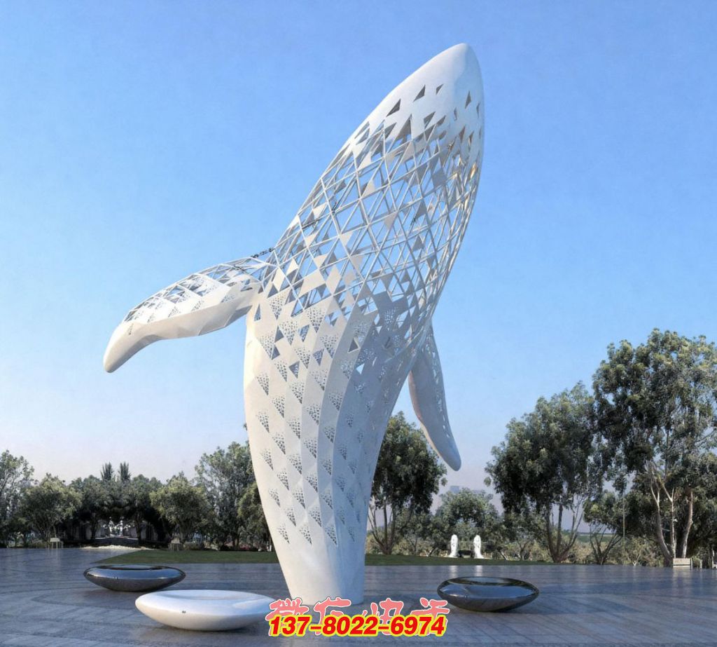 鯨落幻夢：不銹鋼編織的景觀藝術(shù)趣味之境