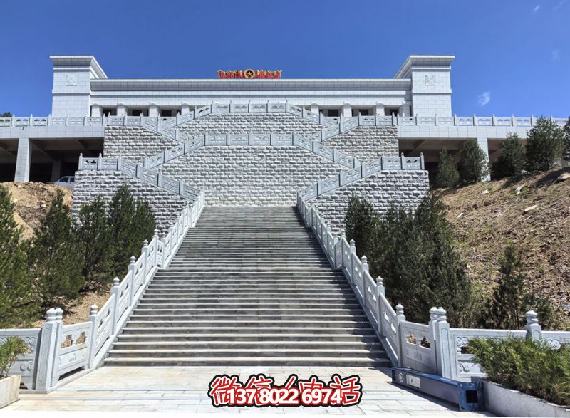 花崗巖露臺石雕步梯、欄桿欄板